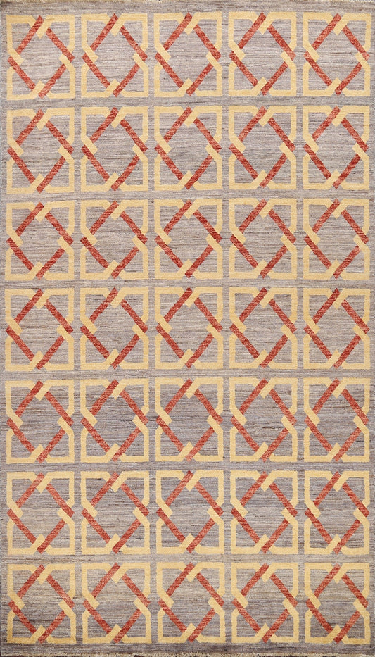 Modern Gabbeh Kashkoli Oriental Area Rug 6x8