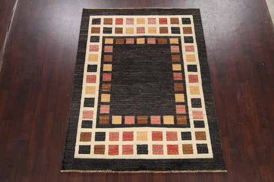 Geometric Gabbeh Kashkoli Oriental Area Rug 6x7