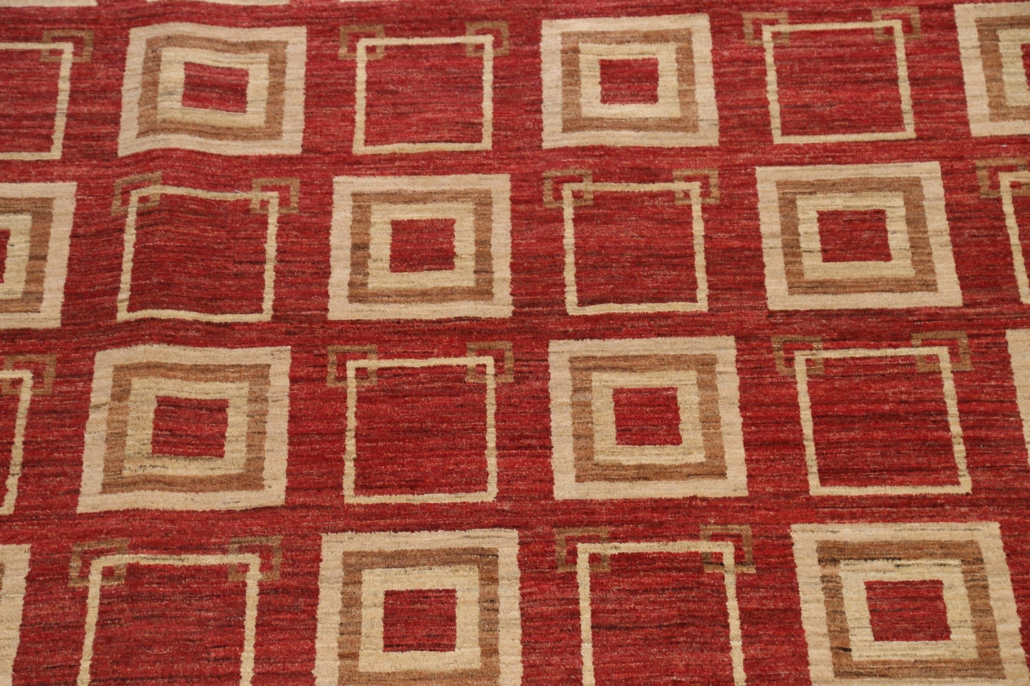 All-Over Geometric Gabbeh Kashkoli Oriental Area Rug 9x12