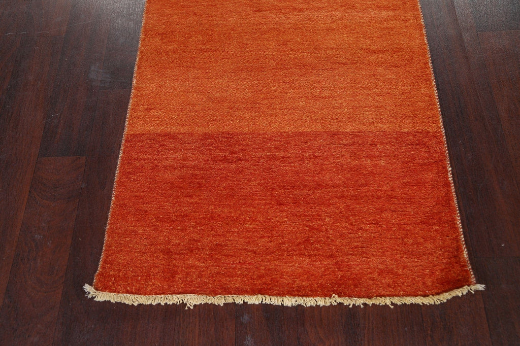 Modern Gabbeh Kashkoli Oriental Runner Rug 2x20