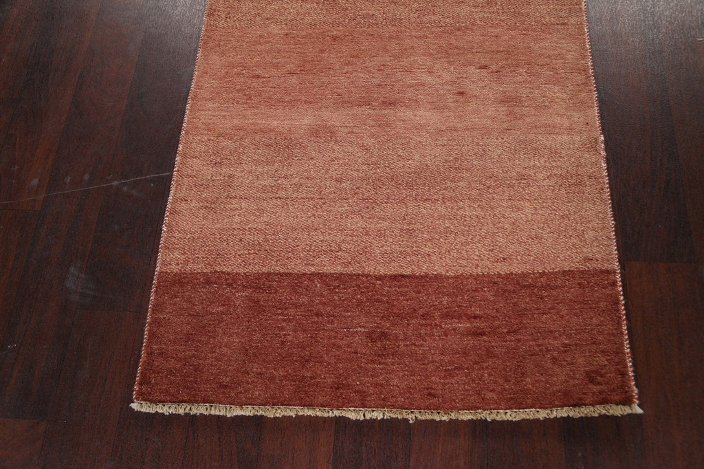 Modern Gabbeh Kashkoli Oriental Runner Rug 3x15