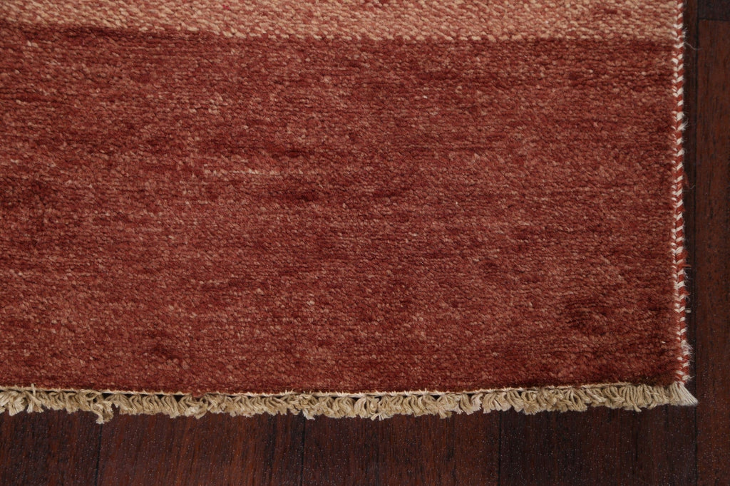 Modern Gabbeh Kashkoli Oriental Runner Rug 3x15