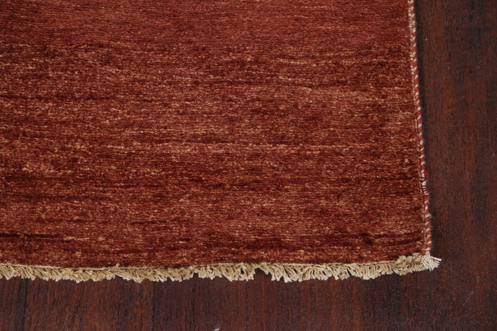 Modern Gabbeh Kashkoli Oriental Runner Rug 3x17