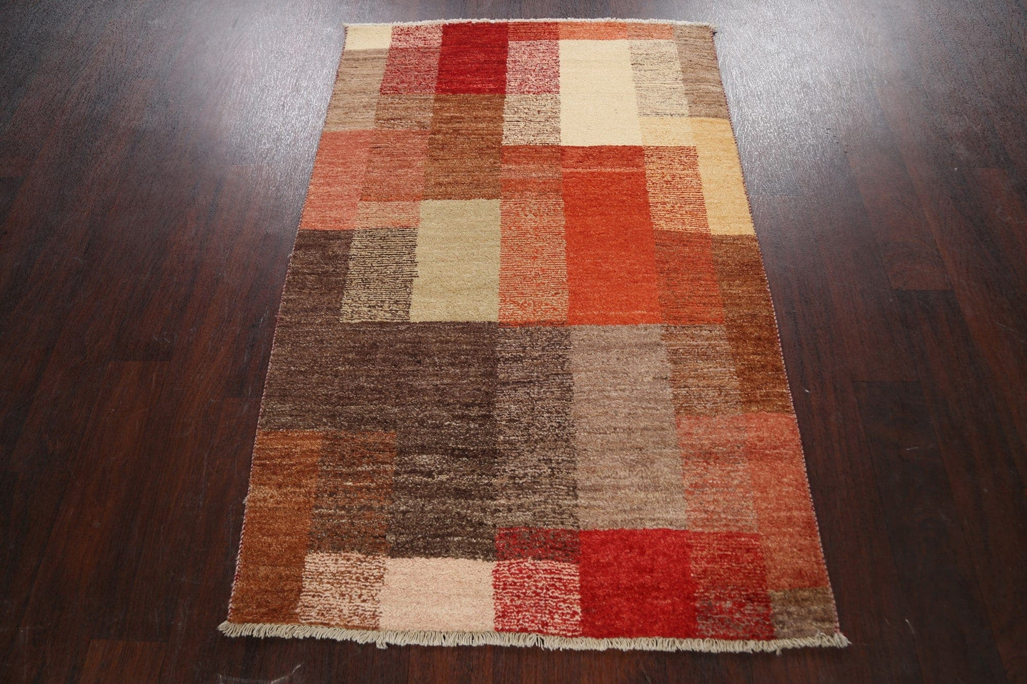 Modern Gabbeh Kashkoli Oriental Area Rug 3x5