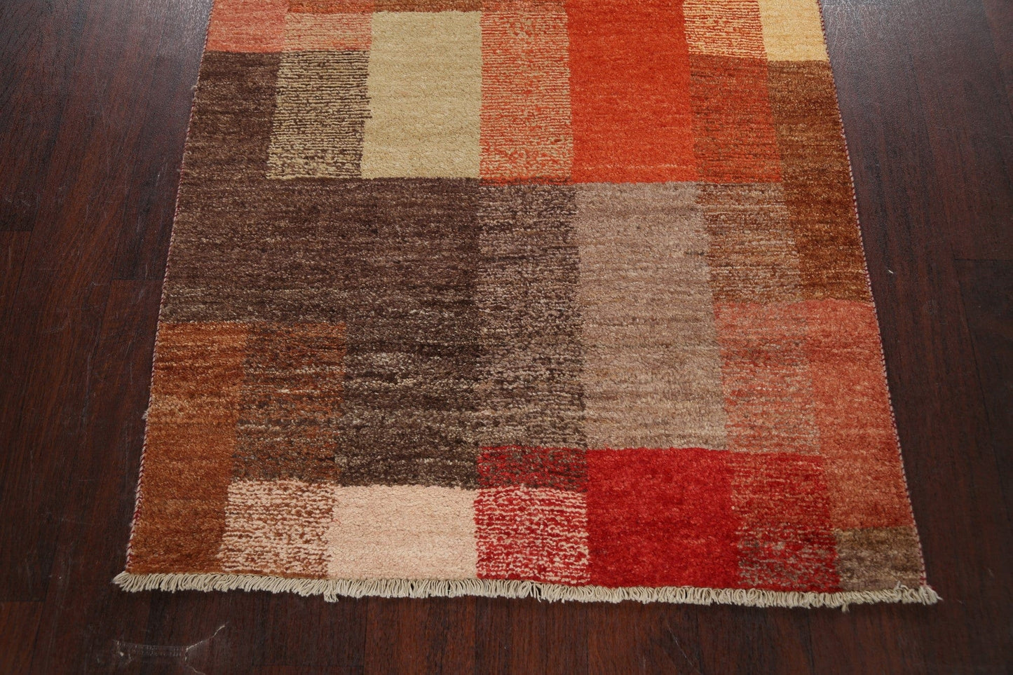 Modern Gabbeh Kashkoli Oriental Area Rug 3x5