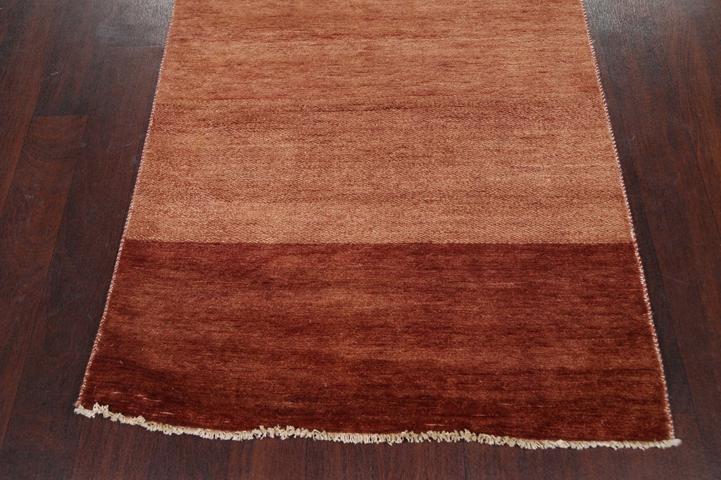 Modern Gabbeh Kashkoli Oriental Runner Rug 3x20