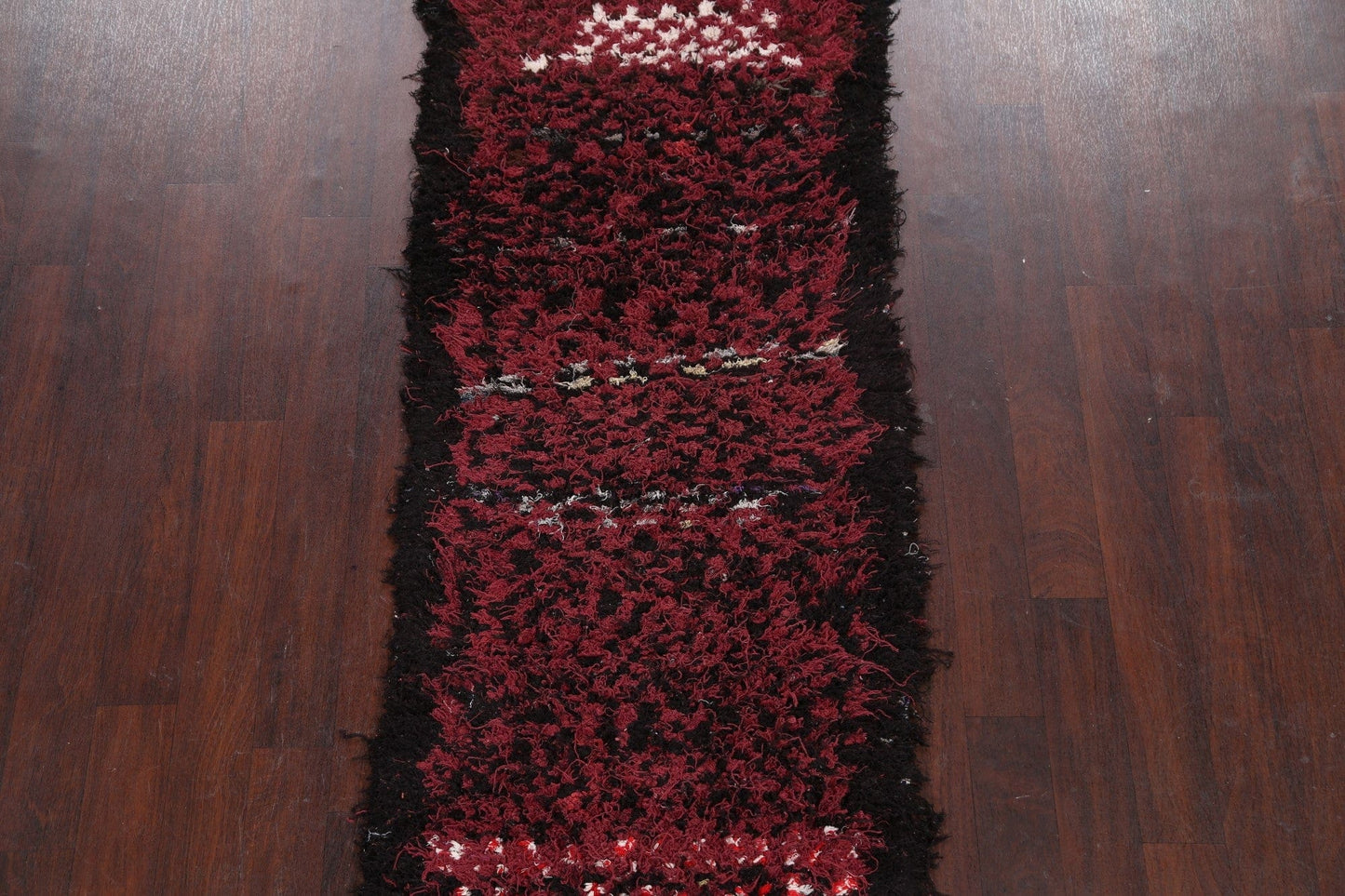 Modern Moroccan Oriental Runner Rug 3x8