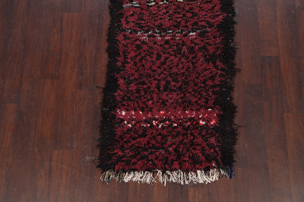 Modern Moroccan Oriental Runner Rug 3x8