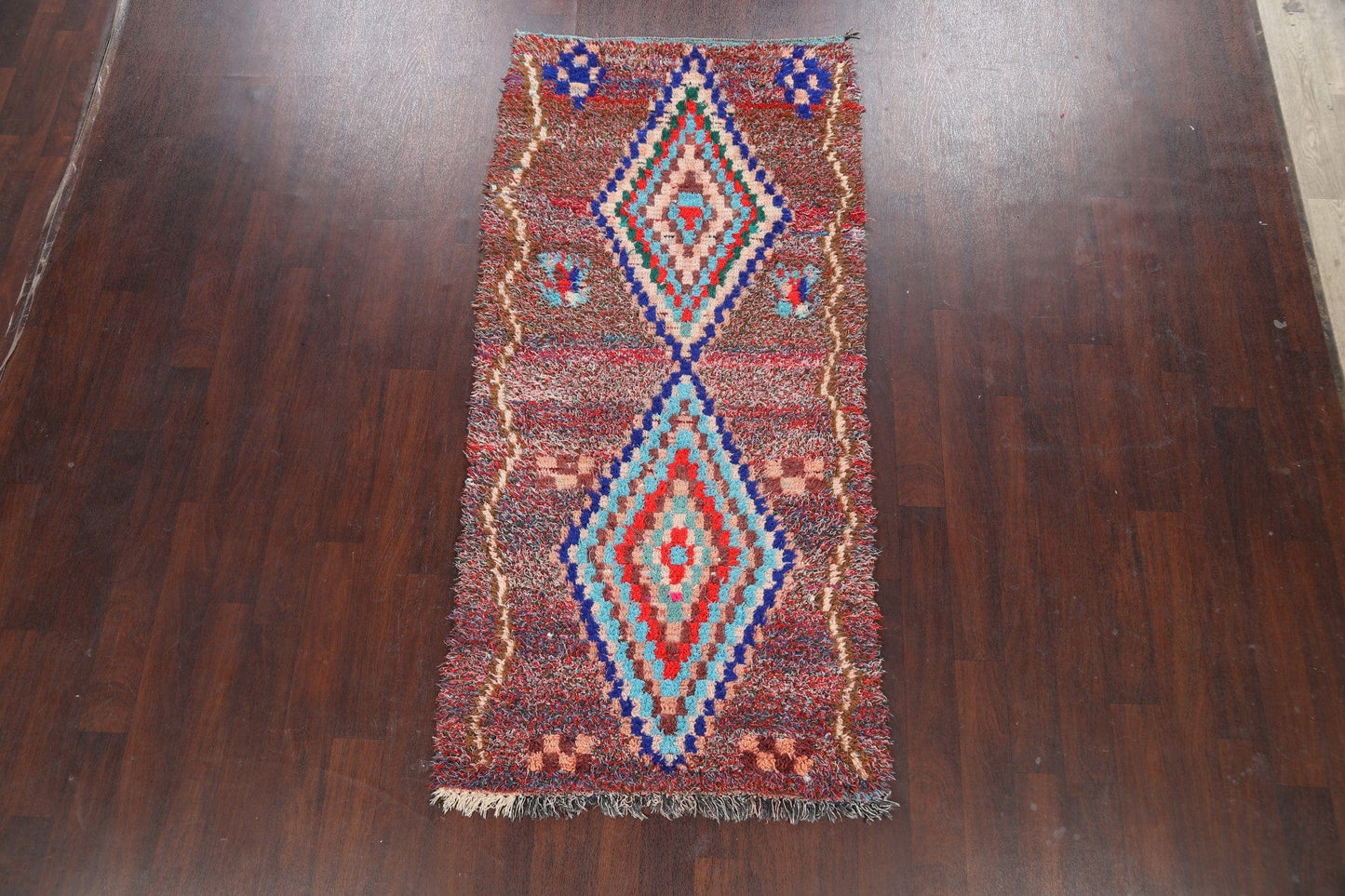 Geometric Moroccan Oriental Runner Rug 3x8