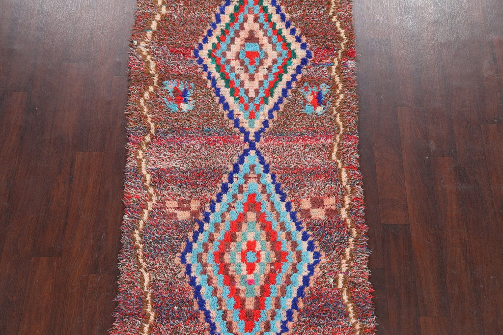 Geometric Moroccan Oriental Runner Rug 3x8