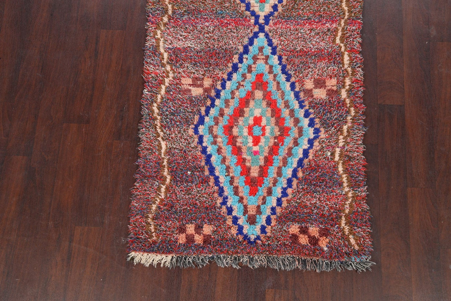 Geometric Moroccan Oriental Runner Rug 3x8