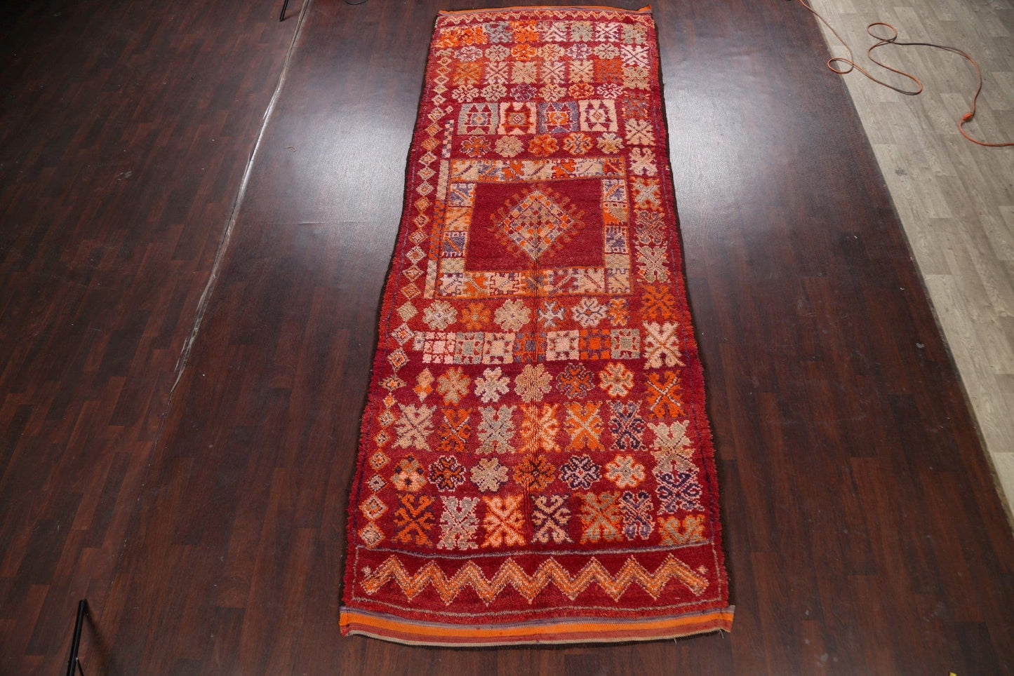 Tribal Geometric Moroccan Oriental Runner Rug 5x14