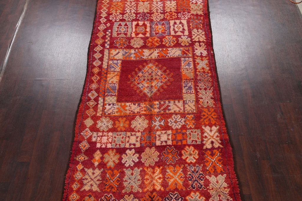 Tribal Geometric Moroccan Oriental Runner Rug 5x14