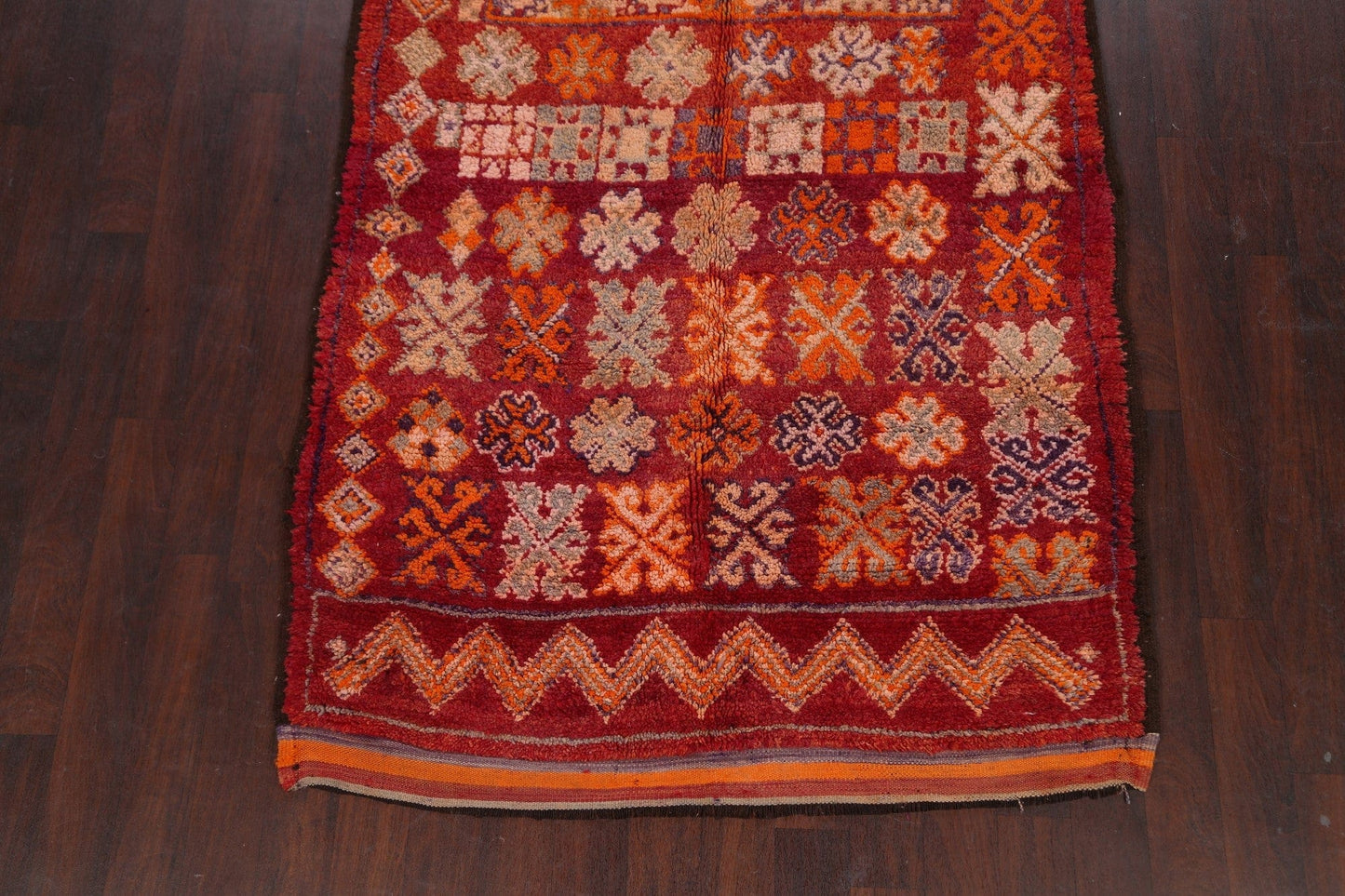 Tribal Geometric Moroccan Oriental Runner Rug 5x14