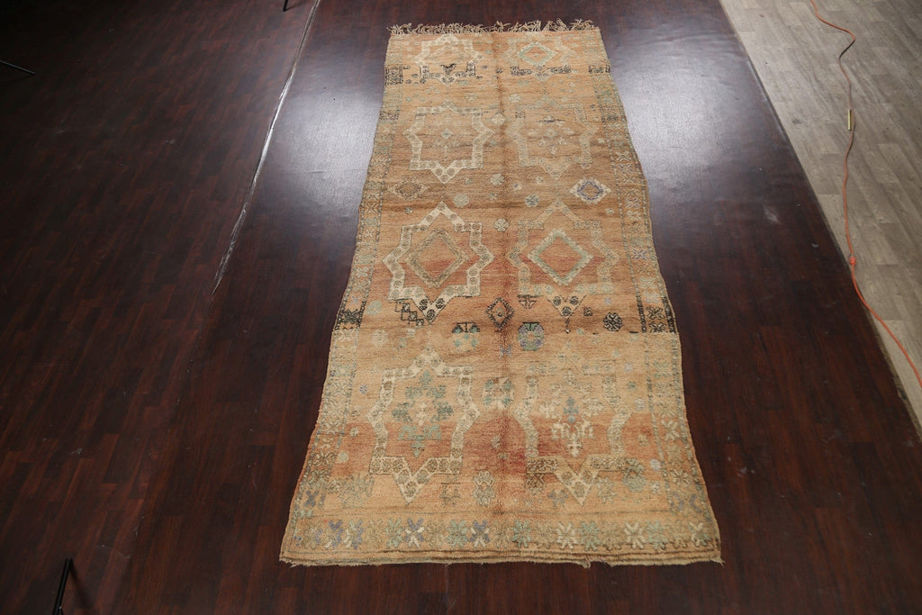 Antique Moroccan Oriental Area Rug 6x14