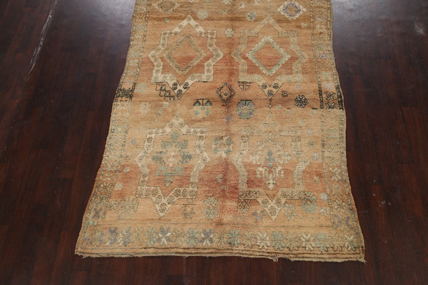 Antique Moroccan Oriental Area Rug 6x14