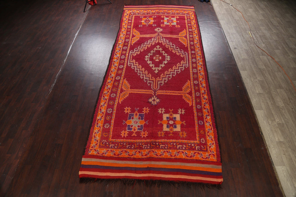 Geometric Moroccan Oriental Runner Rug 7x17