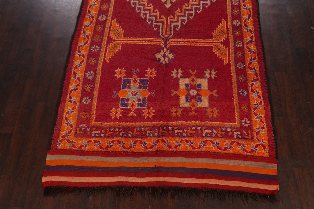 Geometric Moroccan Oriental Runner Rug 7x17