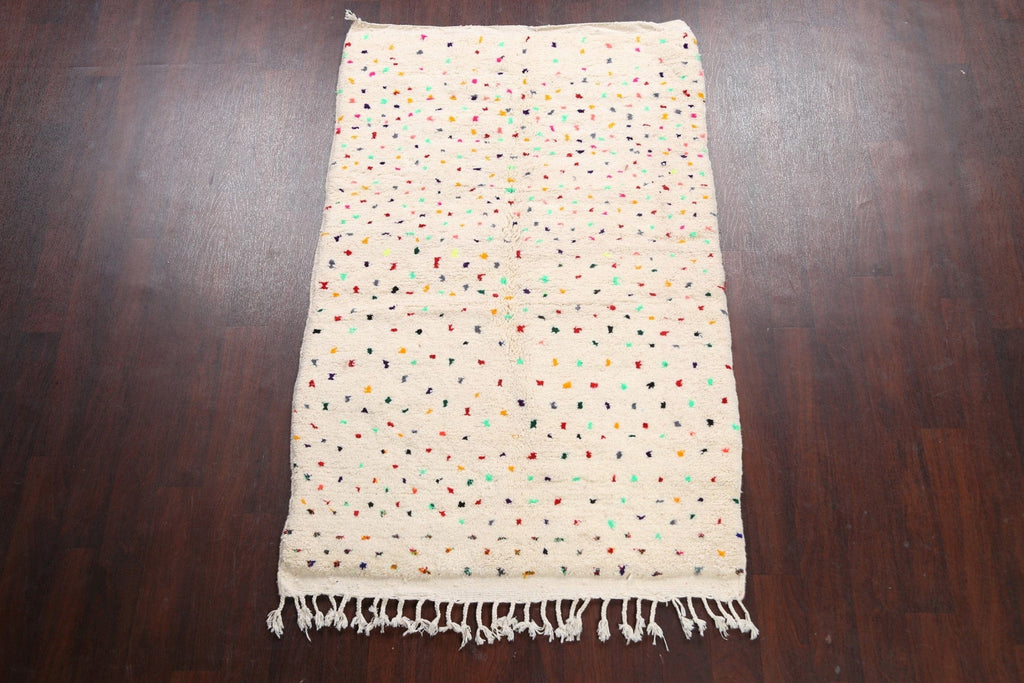 Polka Dot Moroccan Oriental Area Rug 4x6