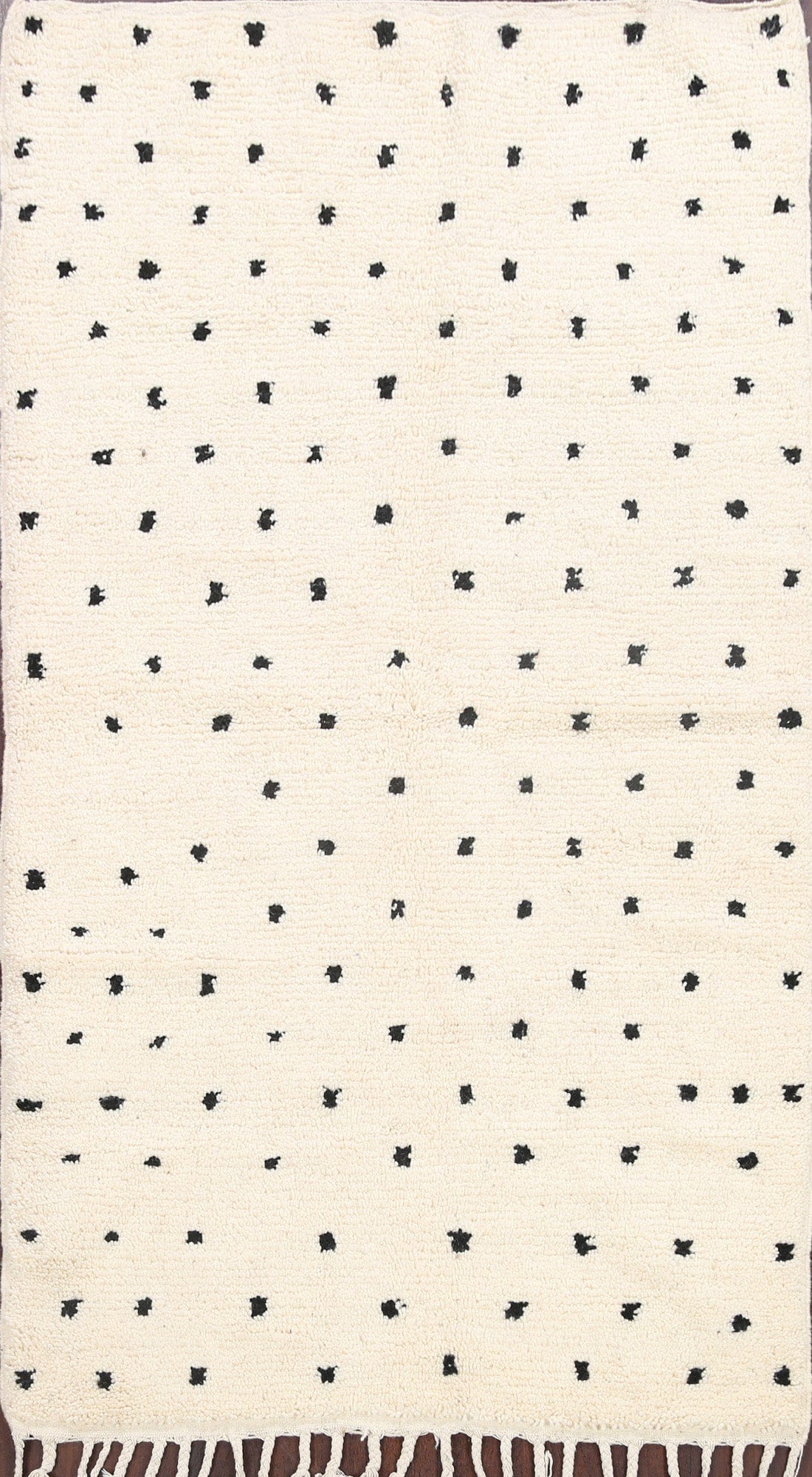 Polka Dot Moroccan Oriental Area Rug 4x7