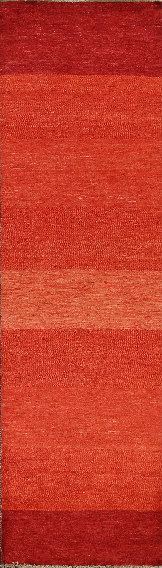 Modern Gabbeh Kashkoli Oriental Runner Rug 3x9