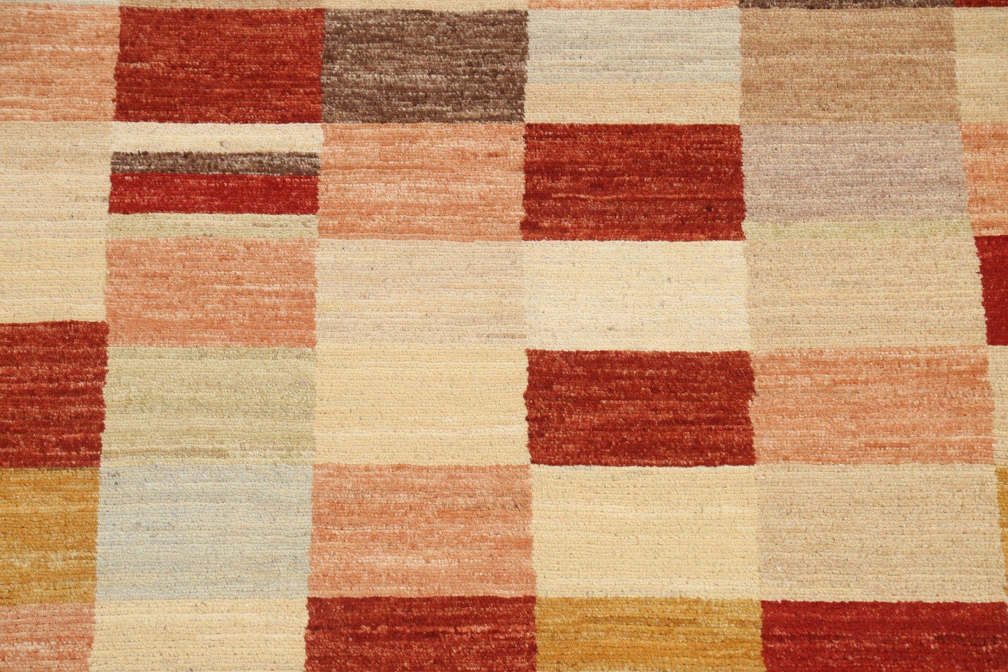 Checkered Modern Gabbeh Kashkoli Oriental Area Rug 4x6