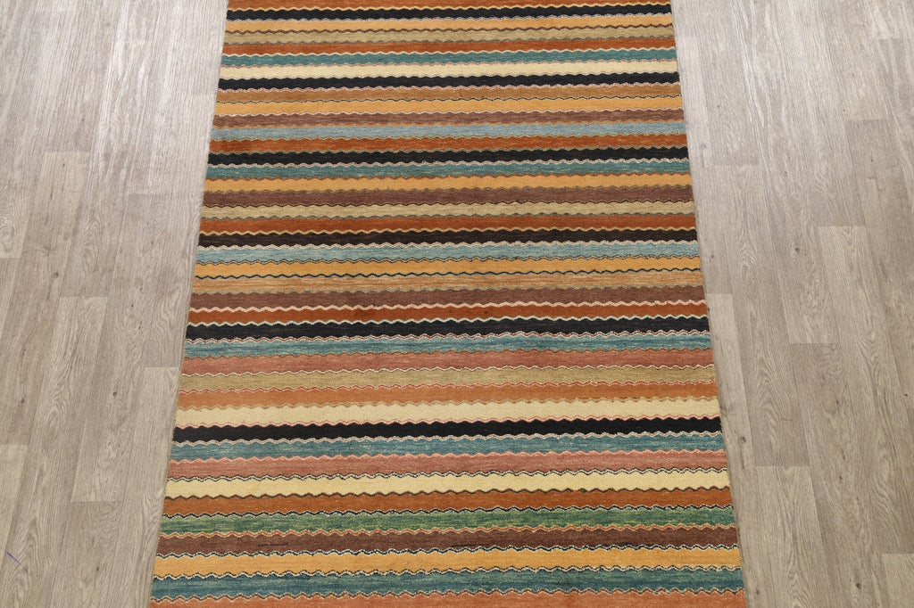 All-Over Gabbeh Kashkoli Oriental Area Rug 5x8