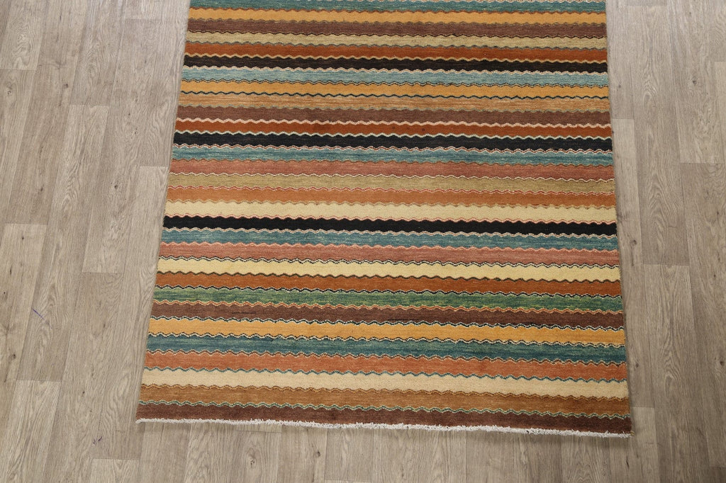 All-Over Gabbeh Kashkoli Oriental Area Rug 5x8