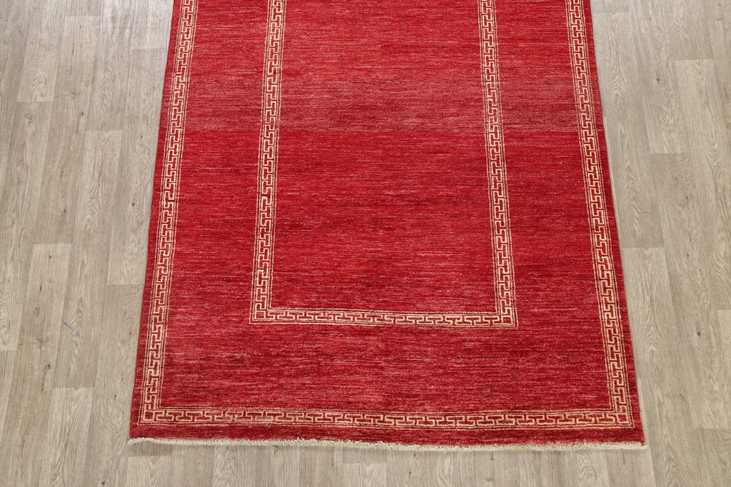 Modern Gabbeh Kashkoli Oriental Area Rug 6x8