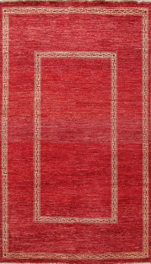 Modern Gabbeh Kashkoli Oriental Area Rug 6x8