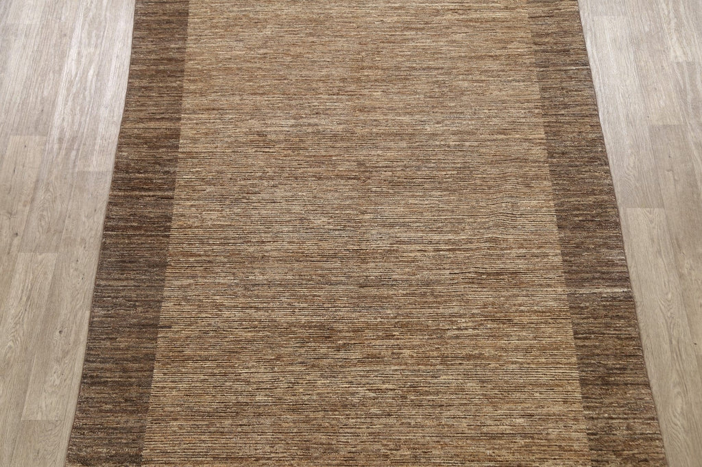 Modern Gabbeh Kashkoli Oriental Area Rug 6x10