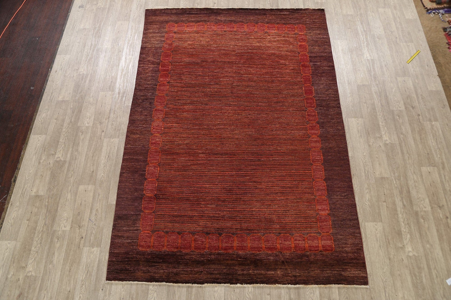 Modern Gabbeh Kashkoli Oriental Area Rug 7x10