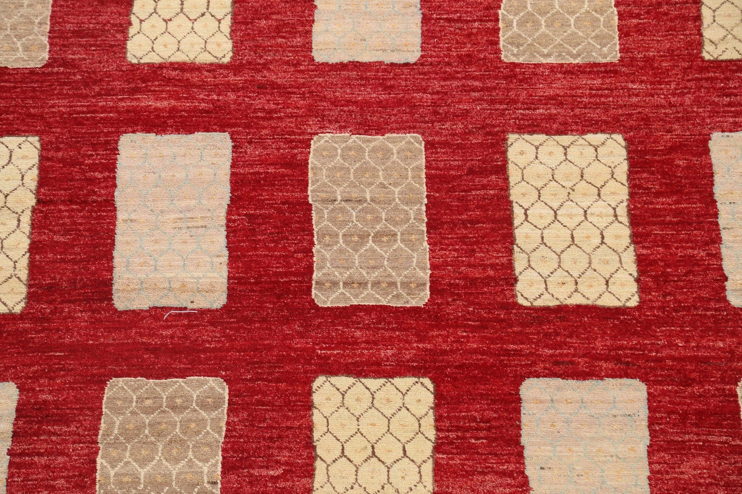 Geometric Red Gabbeh Kashkoli Oriental Area Rug 6x8