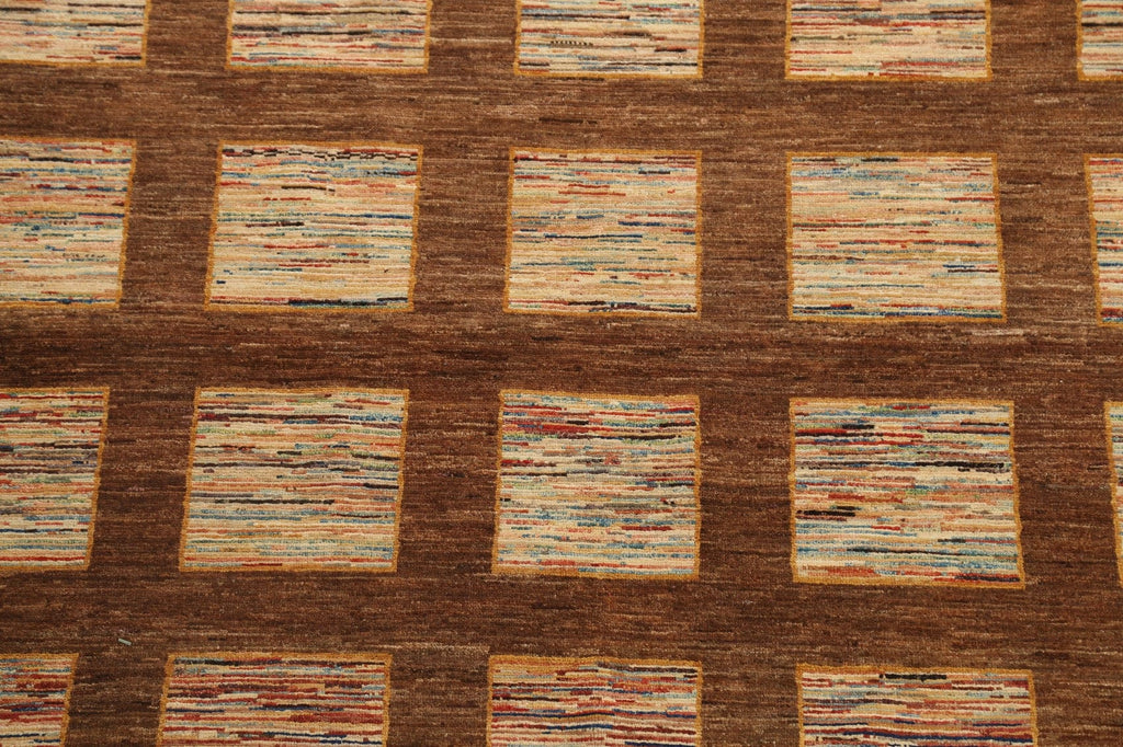 Checkered Gabbeh Kashkoli Oriental Area Rug 5x9