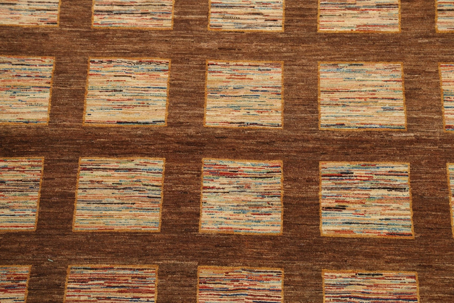 Checkered Gabbeh Kashkoli Oriental Area Rug 5x9