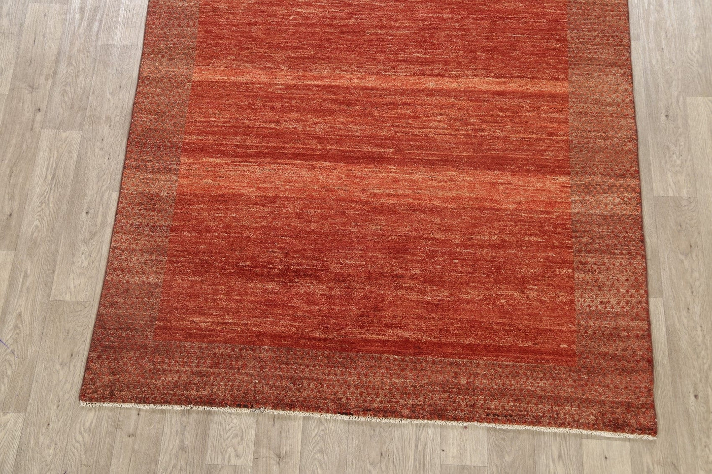 Modern Gabbeh Kashkoli Oriental Area Rug 6x7