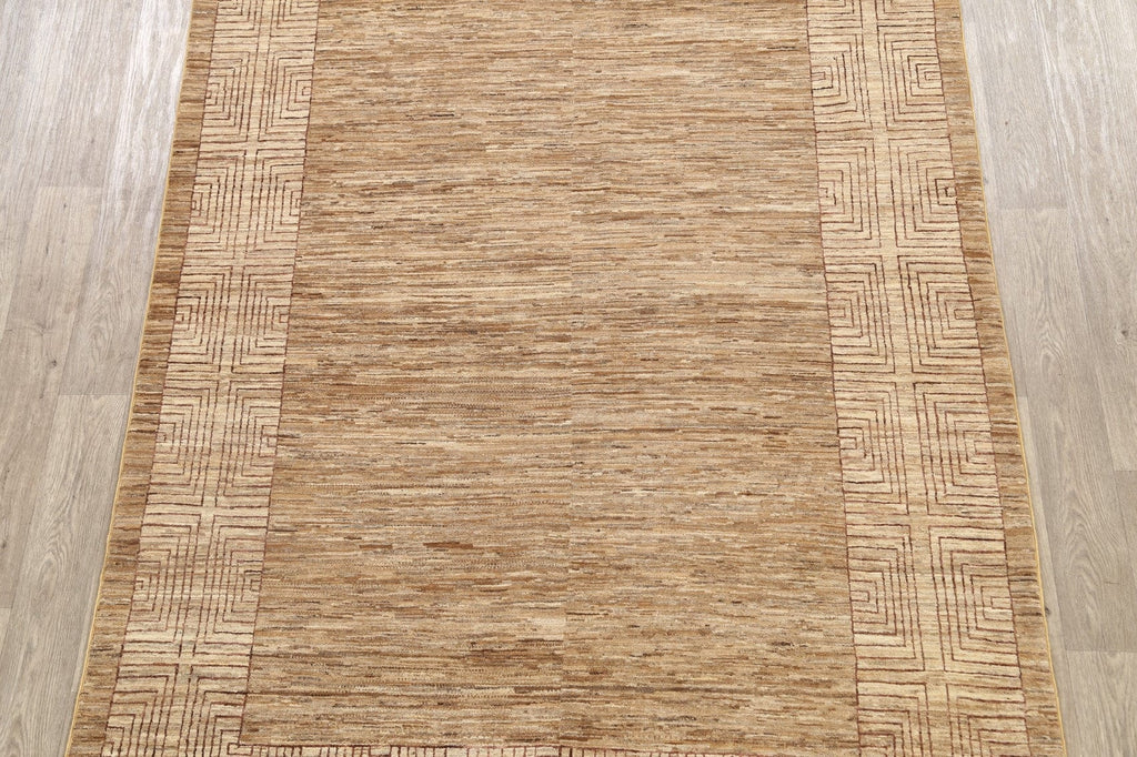 Modern Gabbeh Kashkoli Oriental Area Rug 6x9