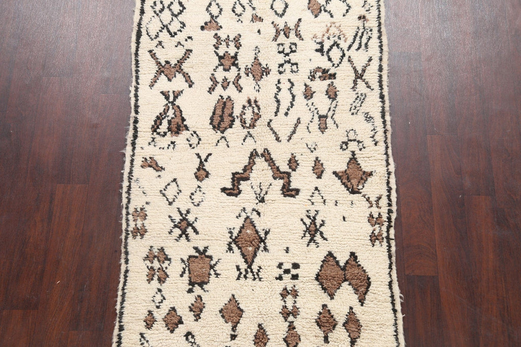 All-Over Tribal Moroccan Oriental Area Rug 4x7