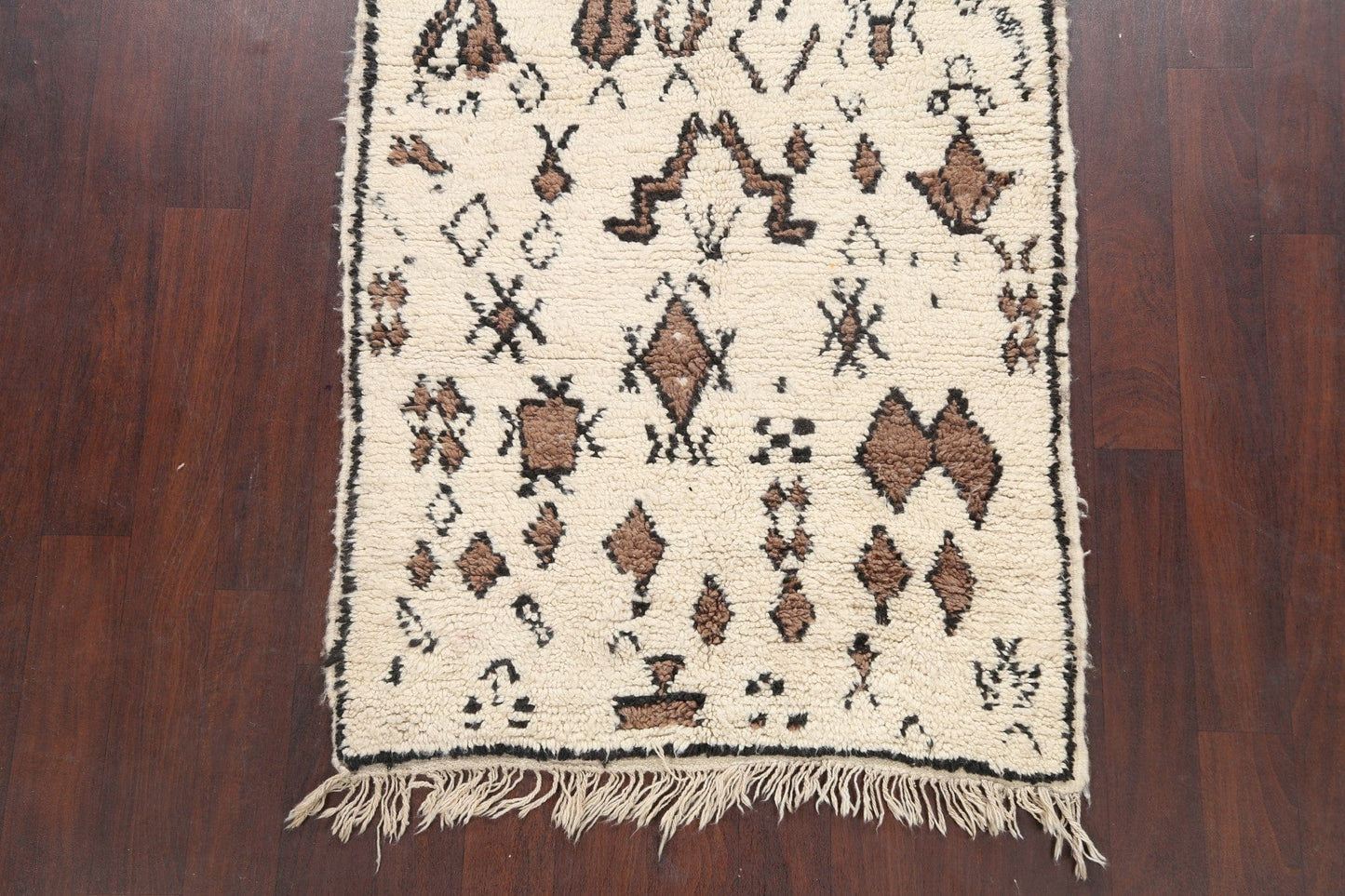 All-Over Tribal Moroccan Oriental Area Rug 4x7