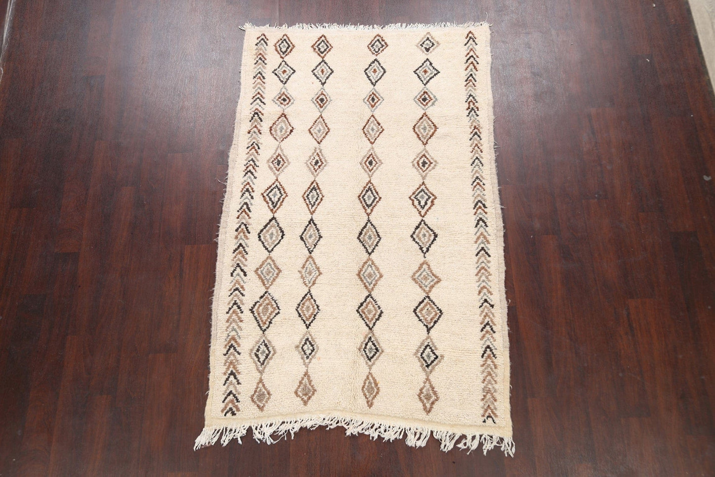 Tribal Moroccan Oriental Area Rug 4x7