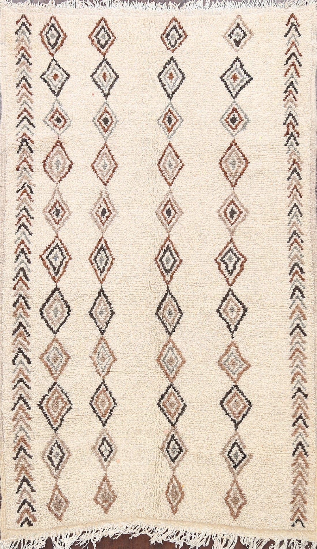 Tribal Moroccan Oriental Area Rug 4x7