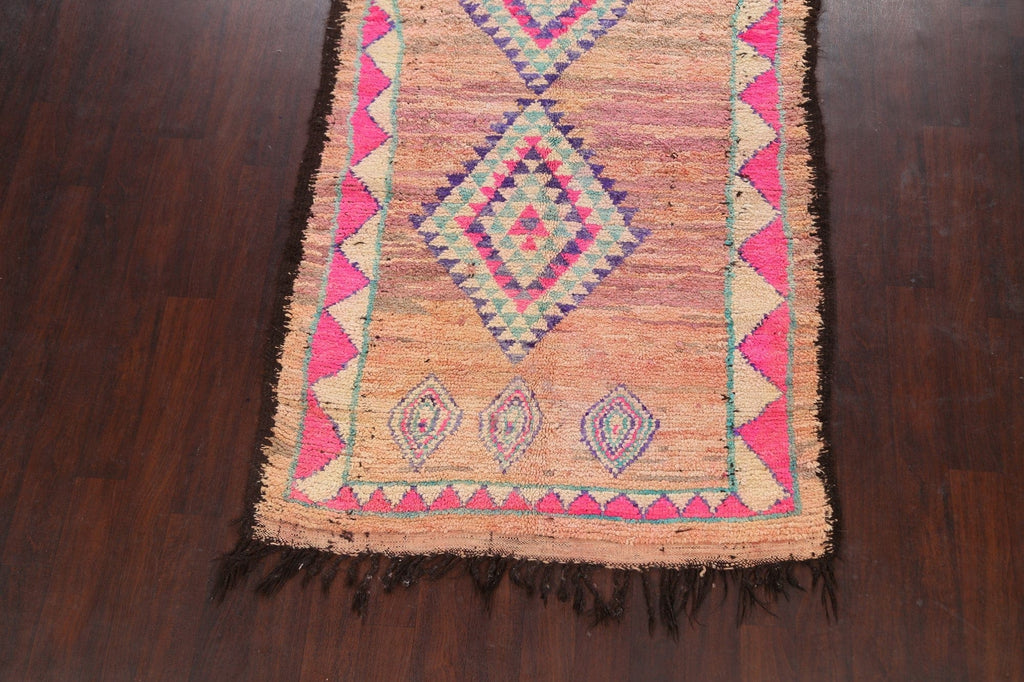 Tribal Moroccan Oriental Runner Rug 5x12