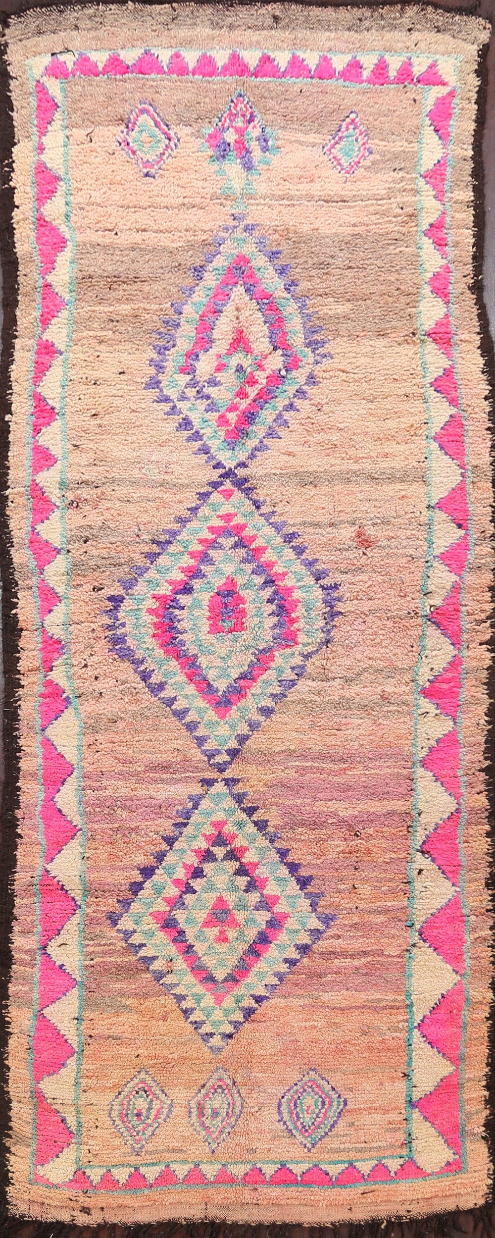 Tribal Moroccan Oriental Runner Rug 5x12