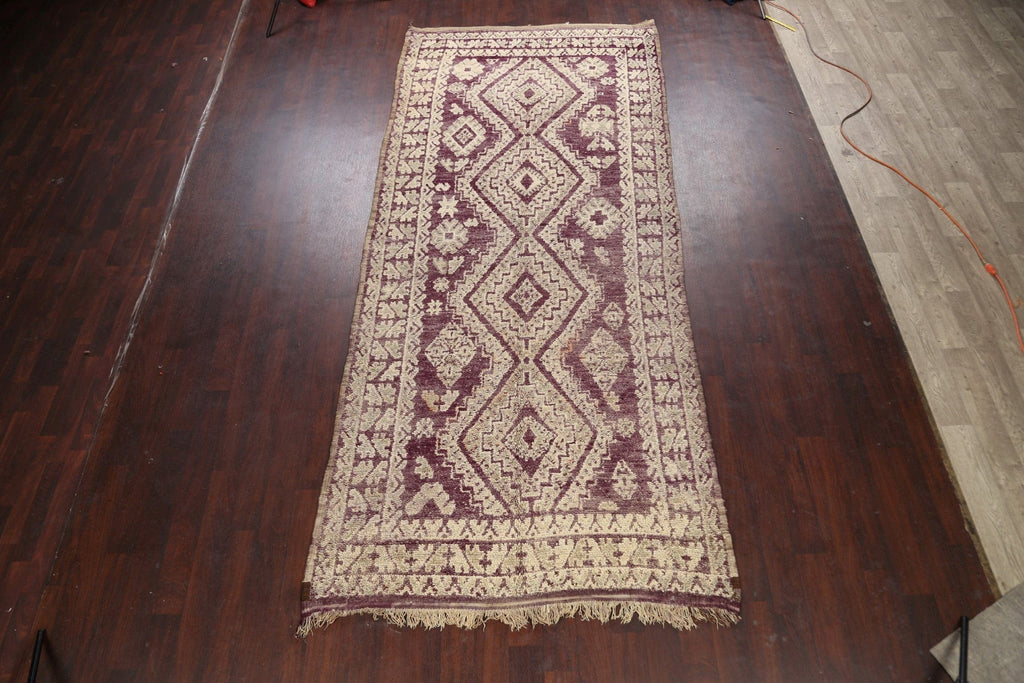 Tribal Moroccan Oriental Runner Rug 5x12