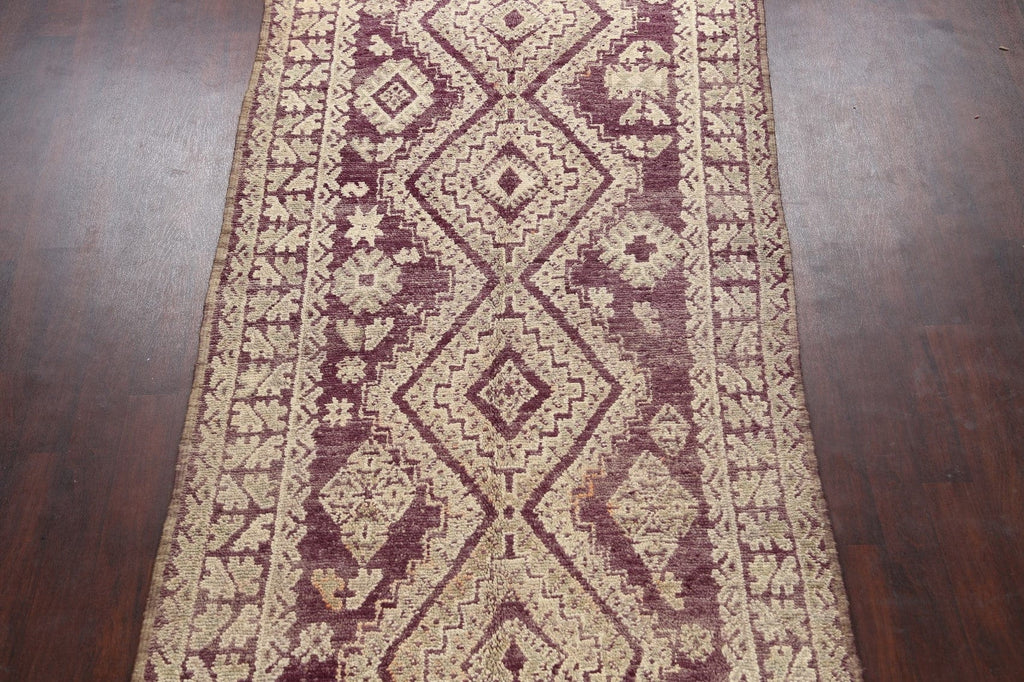 Tribal Moroccan Oriental Runner Rug 5x12