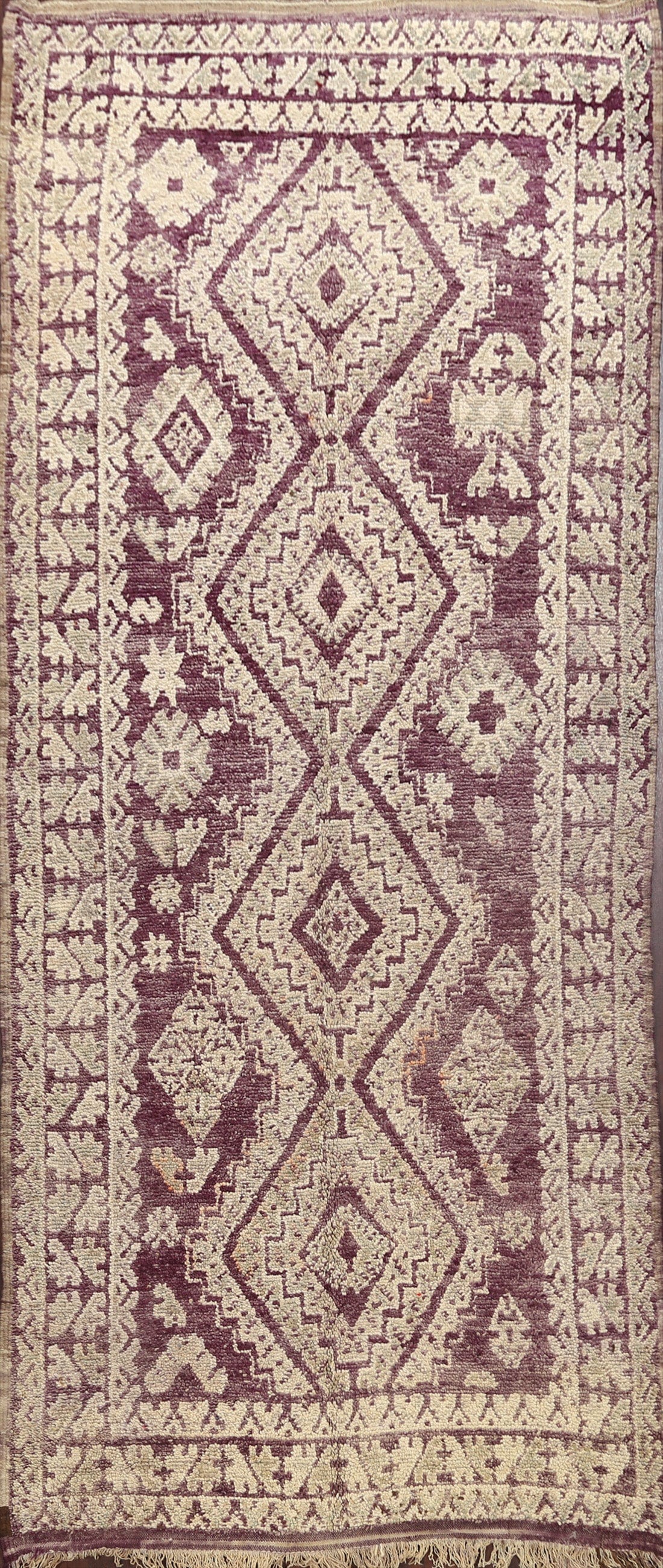 Tribal Moroccan Oriental Runner Rug 5x12