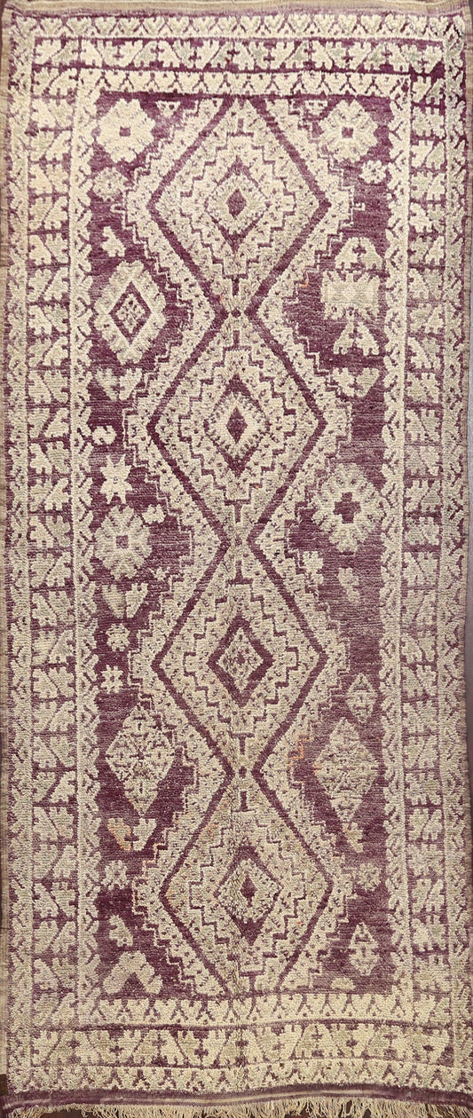 Tribal Moroccan Oriental Runner Rug 5x12