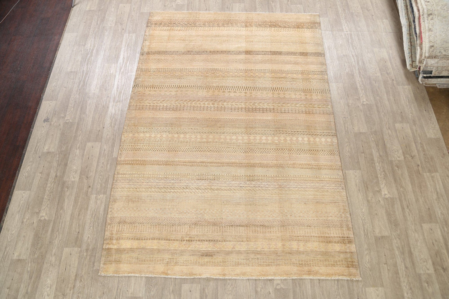 Modern Gabbeh Kashkoli Oriental Area Rug 7x10