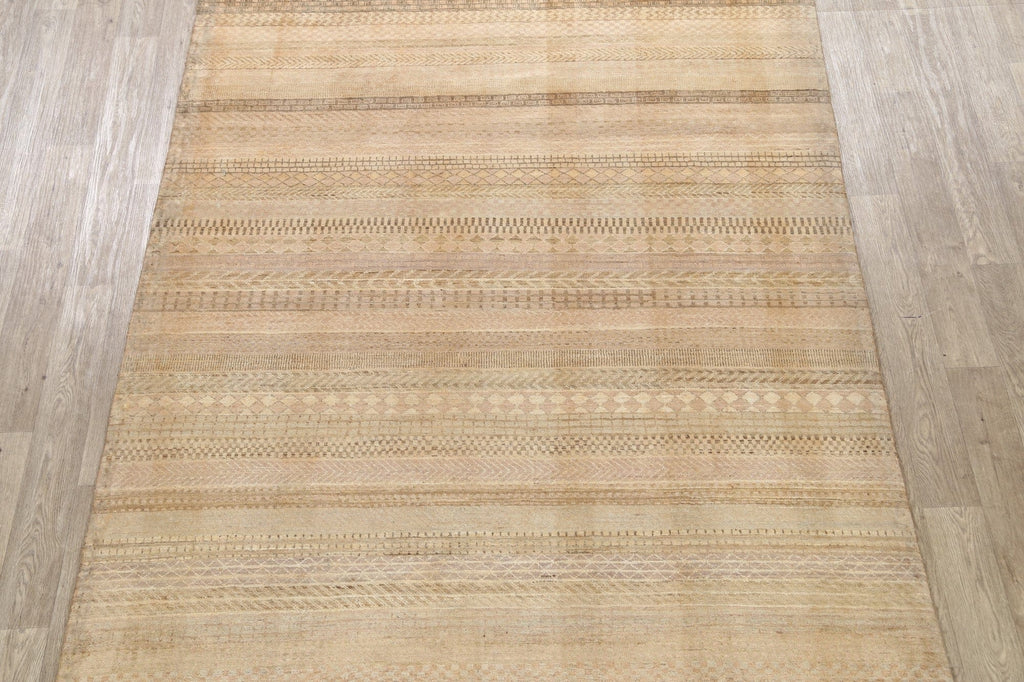 Modern Gabbeh Kashkoli Oriental Area Rug 7x10