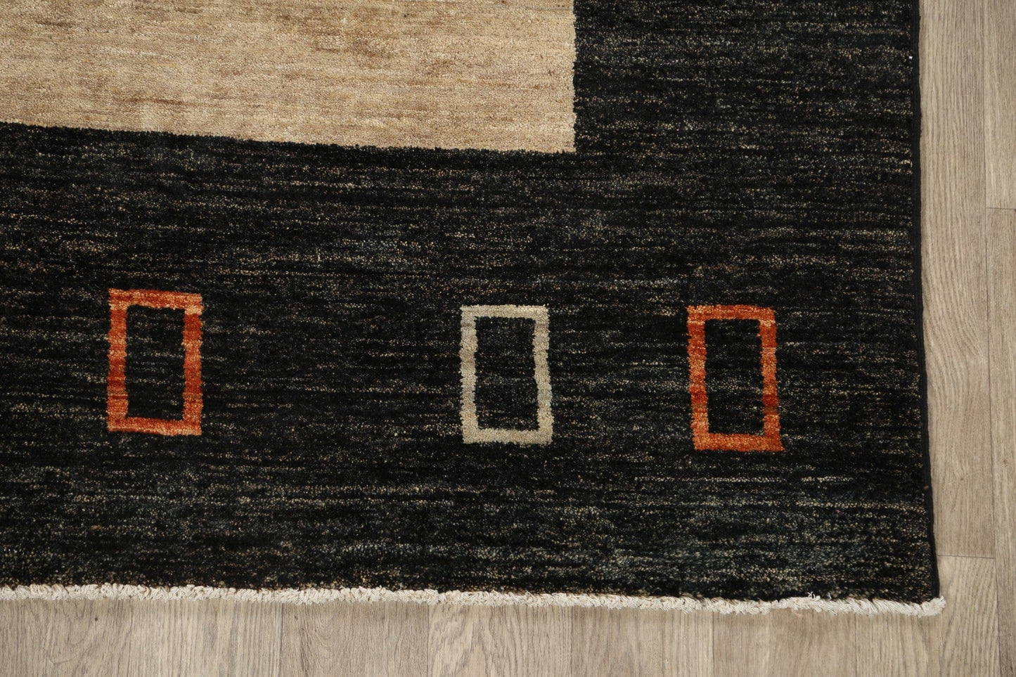 Modern Striped Gabbeh Kashkoli Oriental Area Rug 6x9